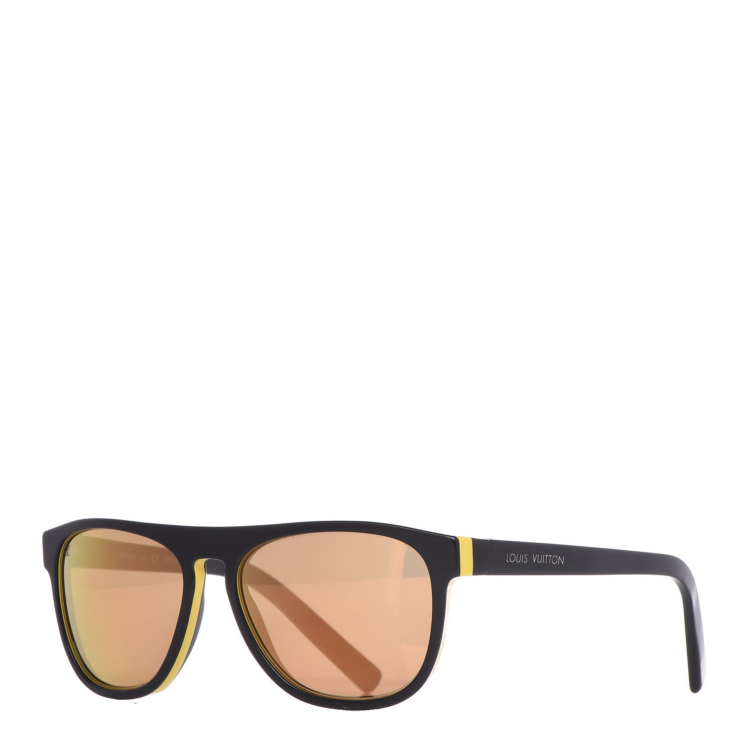 Louis Vuitton Oliver Sunglasses Z0794W Black Yellow 1 of 7