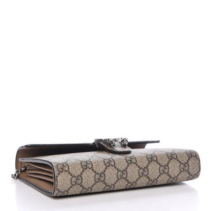 Gucci GG Supreme Monogram Mini Dionysus Chain Wallet Beige Taupe 4 of 11