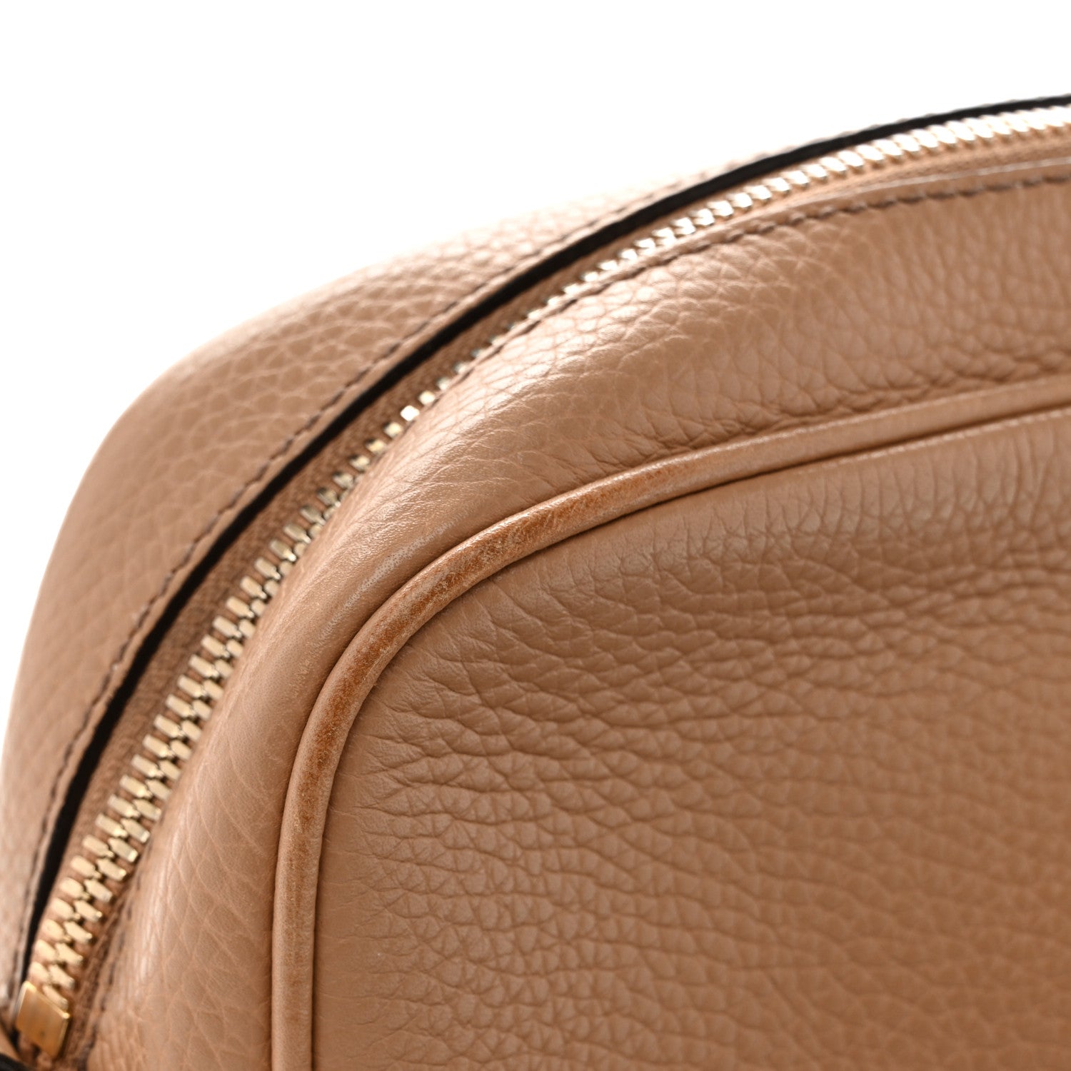Gucci Pebbled Calfskin Small Soho Disco Bag Camelia 11 of 16