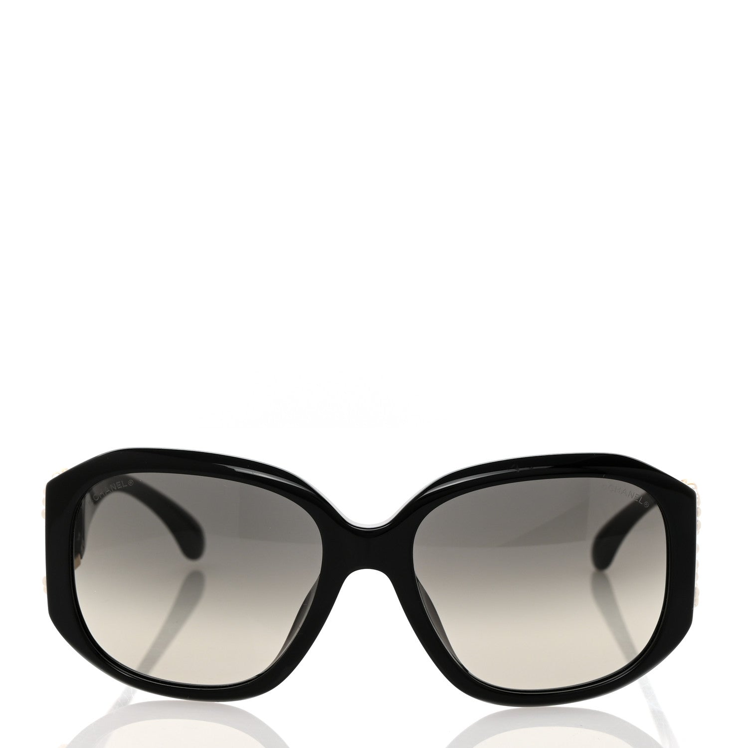 Chanel Acetate Pearl CC Square Sunglasses 71501-A Black 2 of 8