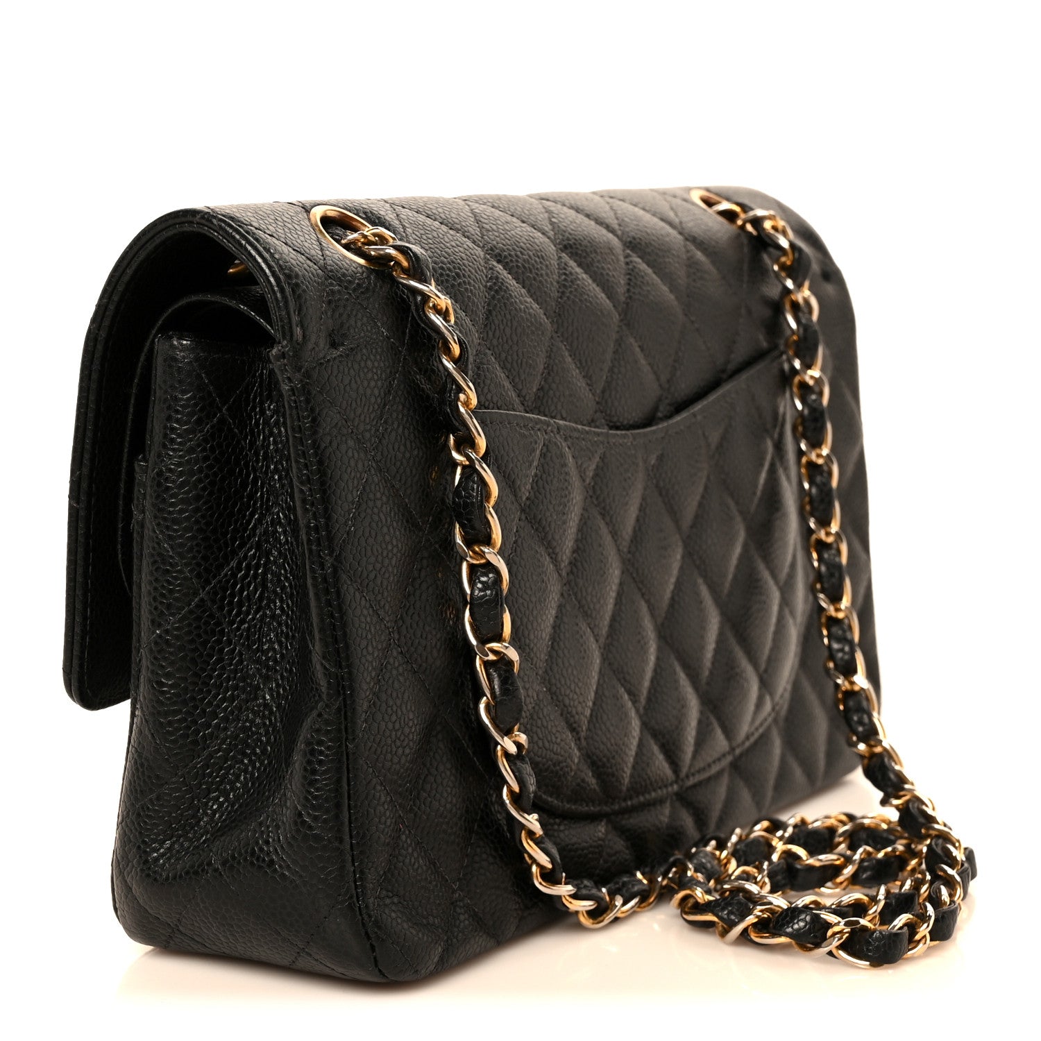 Chanel Caviar Quilted Medium Double Flap Black 3 of 12