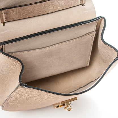 Chloe Metallic Goatskin Mini Drew Shoulder Bag Abstract Gold 5 of 6
