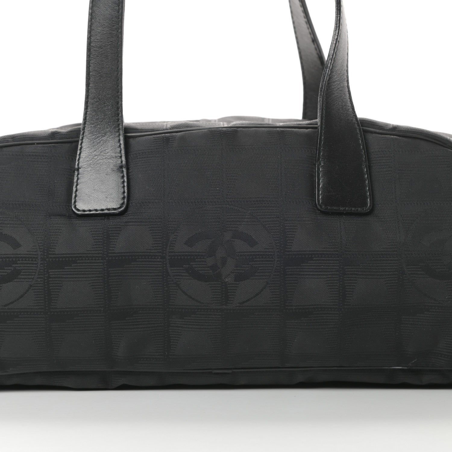 Chanel Nylon Travel Bowler Black 8 of 17