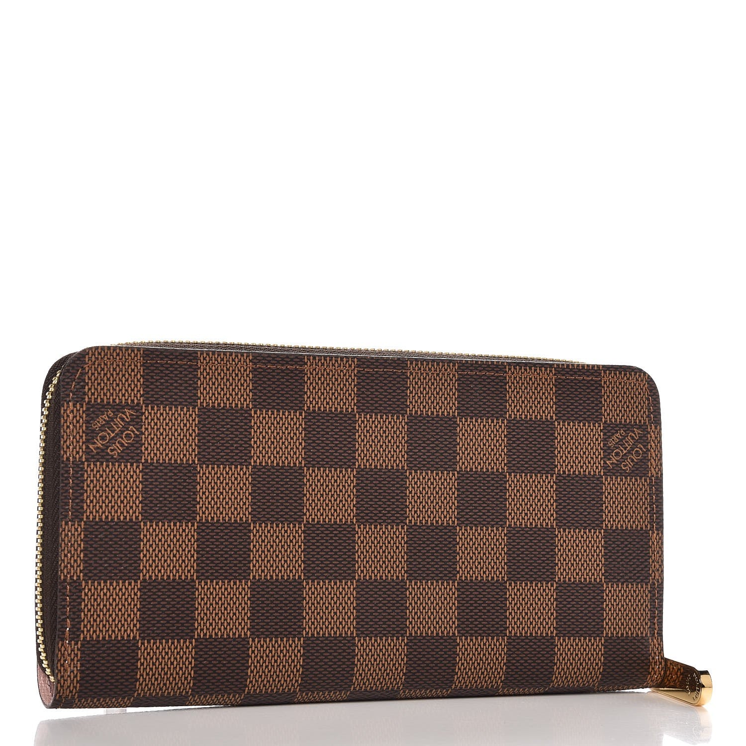 Louis Vuitton Damier Ebene Zippy Wallet Rose Ballerine 3 of 7