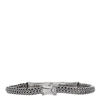 John Hardy Sterling Silver 4mm Classic Chain Bamboo Station Bracelet 2 of 4