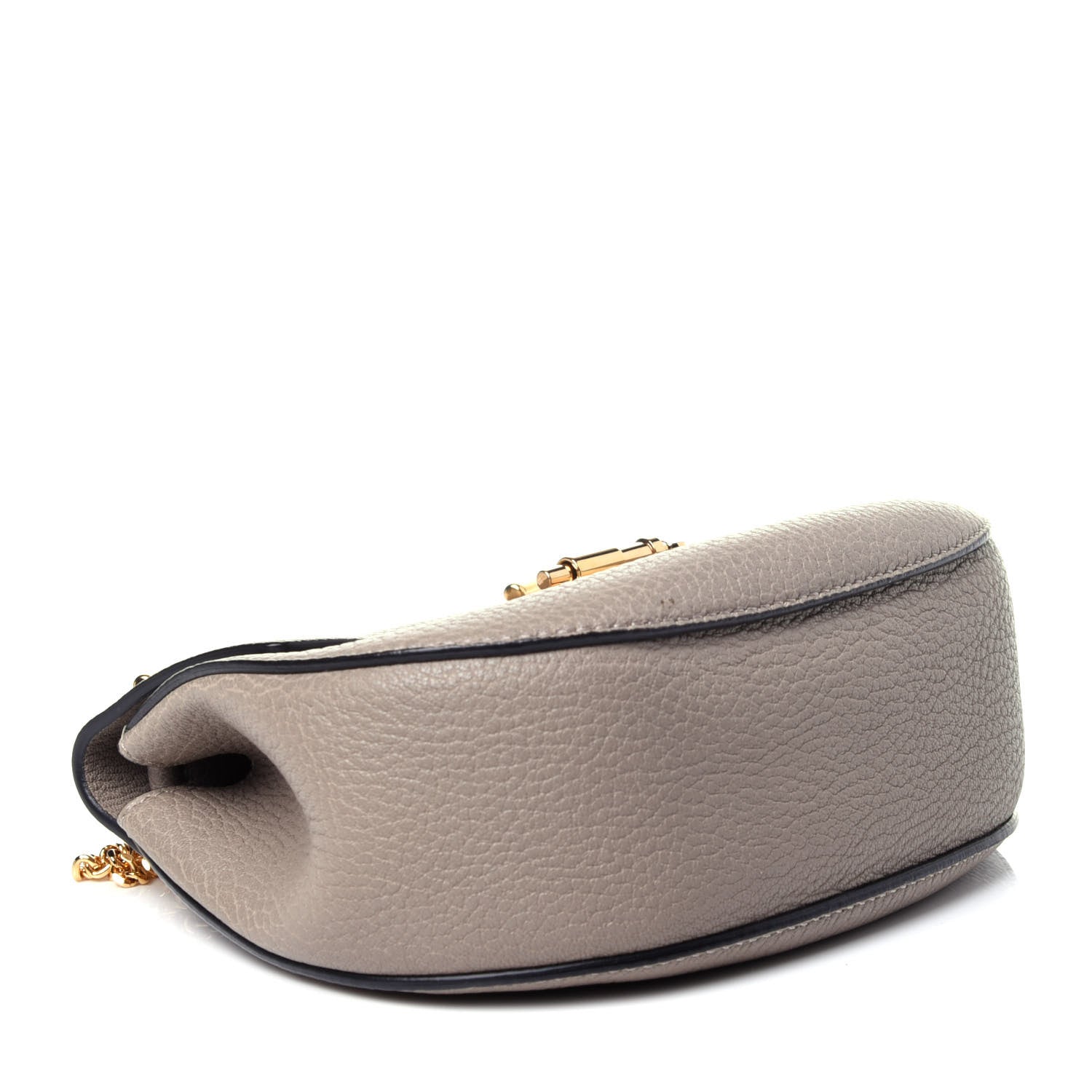 Chloe Grained Lambskin Mini Drew Shoulder Bag Motty Grey 4 of 10
