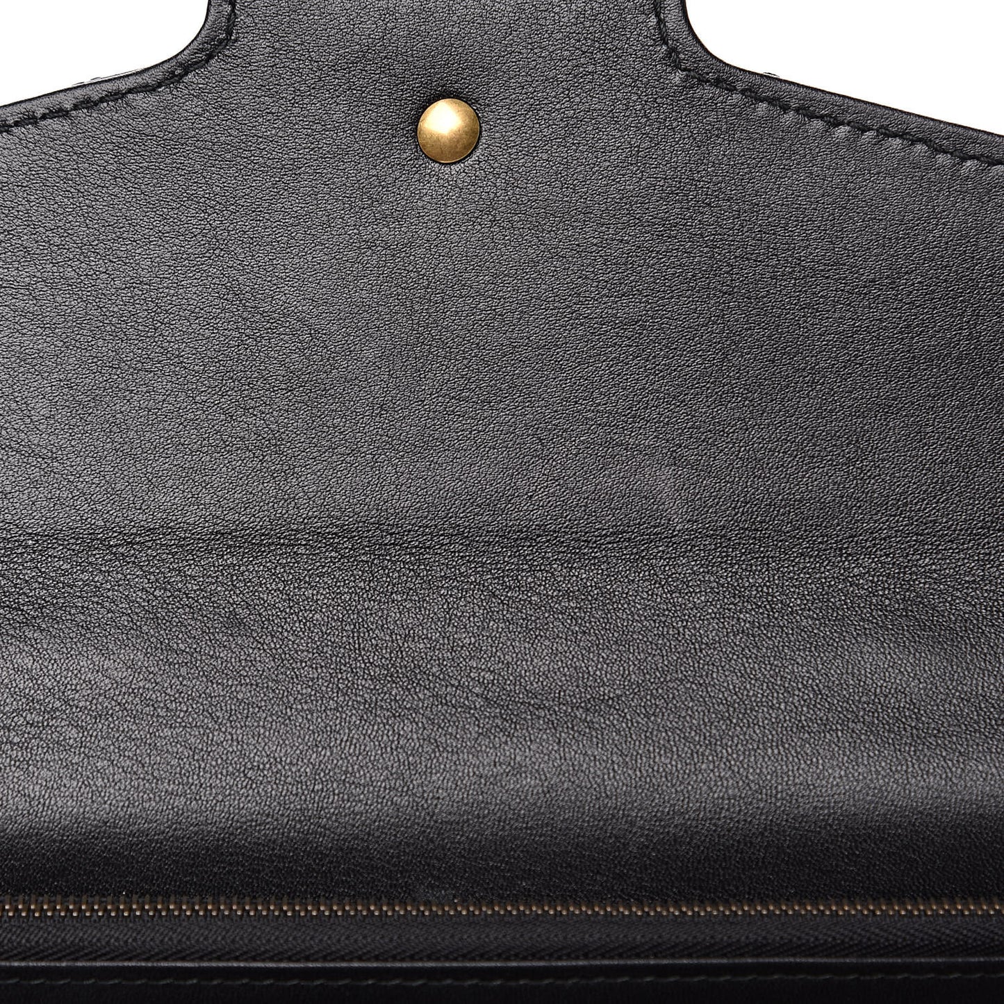 Calfskin Matelasse Mini Pearly GG Marmont Chain Wallet Black