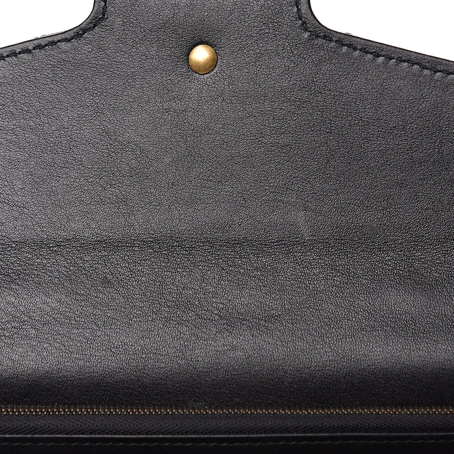 Gucci Calfskin Matelasse Mini Pearly GG Marmont Chain Wallet Black 8 of 9