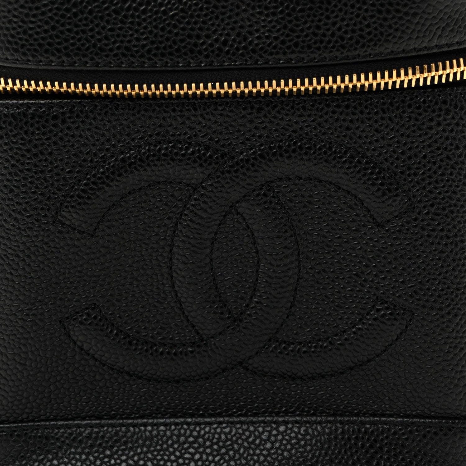 Chanel Caviar Vanity Cosmetic Case Black 8 of 10