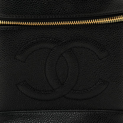 Chanel Caviar Vanity Cosmetic Case Black 8 of 10