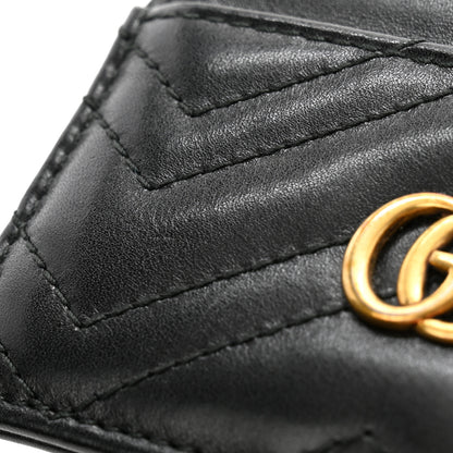 Gucci Calfskin Matelasse GG Marmont Card Holder Black 9 of 10