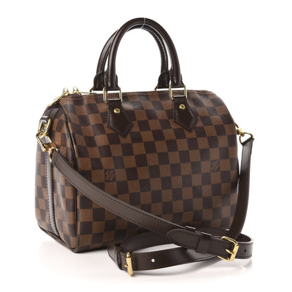 Louis Vuitton Damier Ebene Speedy Bandouliere 25 3 of 10