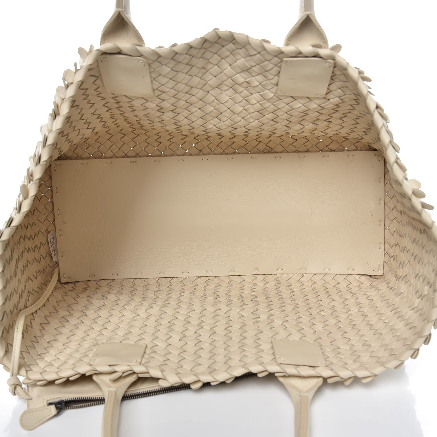 Bottega Veneta Nappa Intrecciato Medium Paillettes Cabat Cream 6 of 10