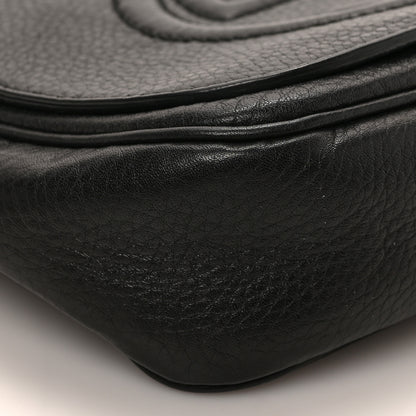 Gucci Pebbled Calfskin Small Soho Flap Crossbody Black 7 of 8