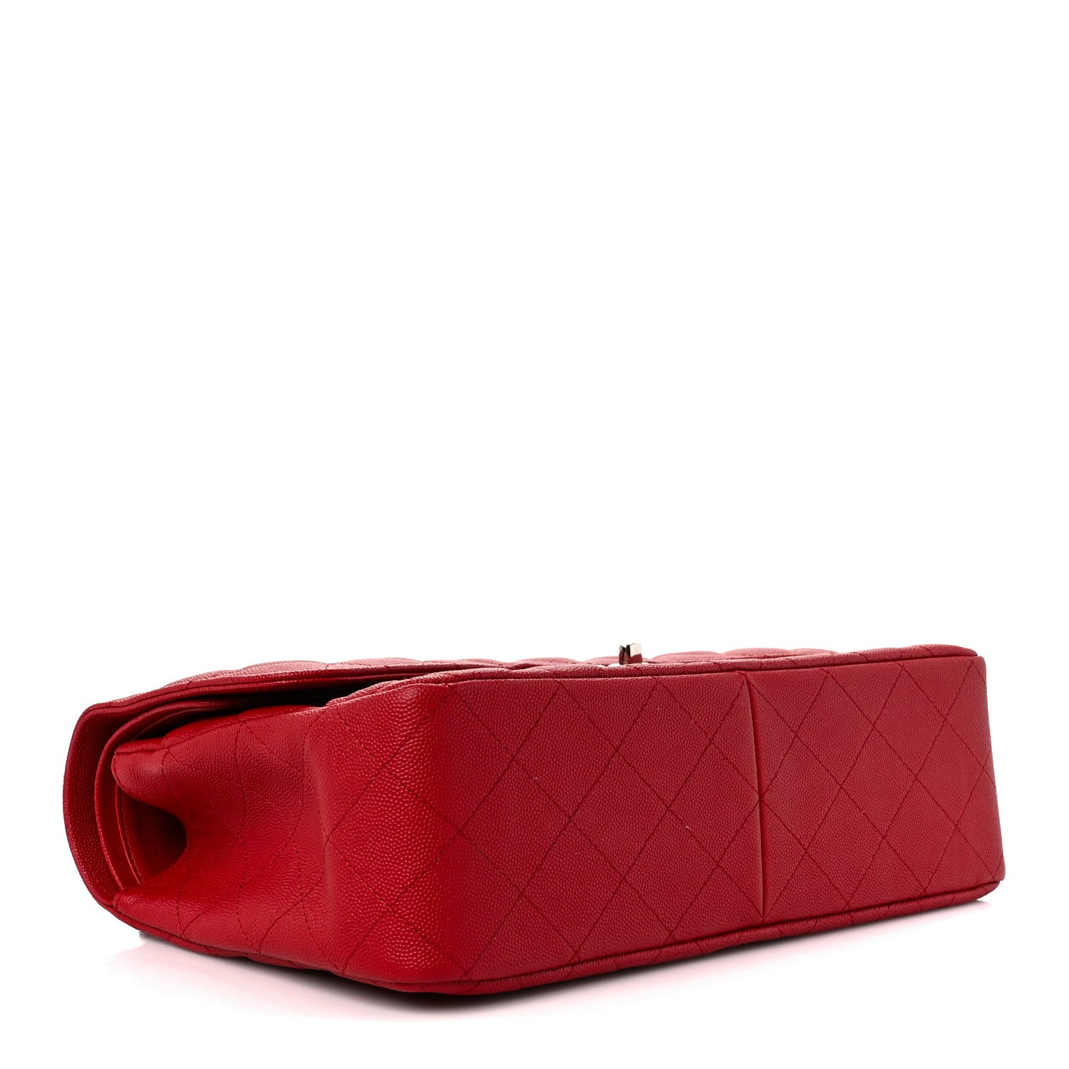 Chanel Caviar Quilted Jumbo Double Flap Red 4 of 11