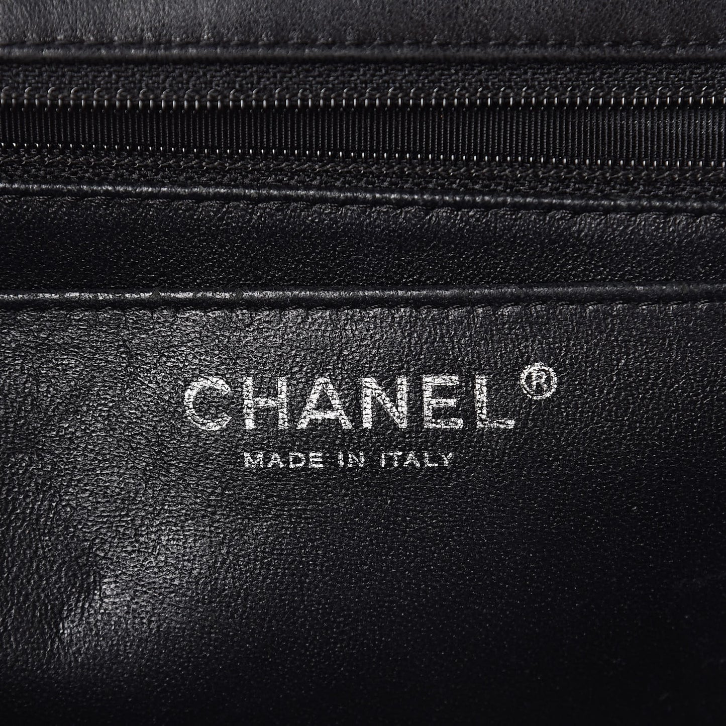 Patent Quilted Maxi Single Flap Black