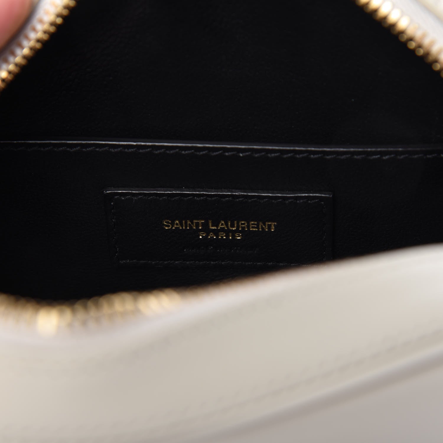 Saint Laurent Calfskin Le 61 Camera Bag White 8 of 9