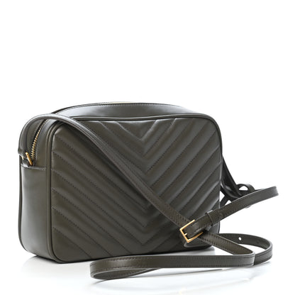Saint Laurent Calfskin Matelasse Monogram Lou Camera Bag Sea Pebble 2 of 4