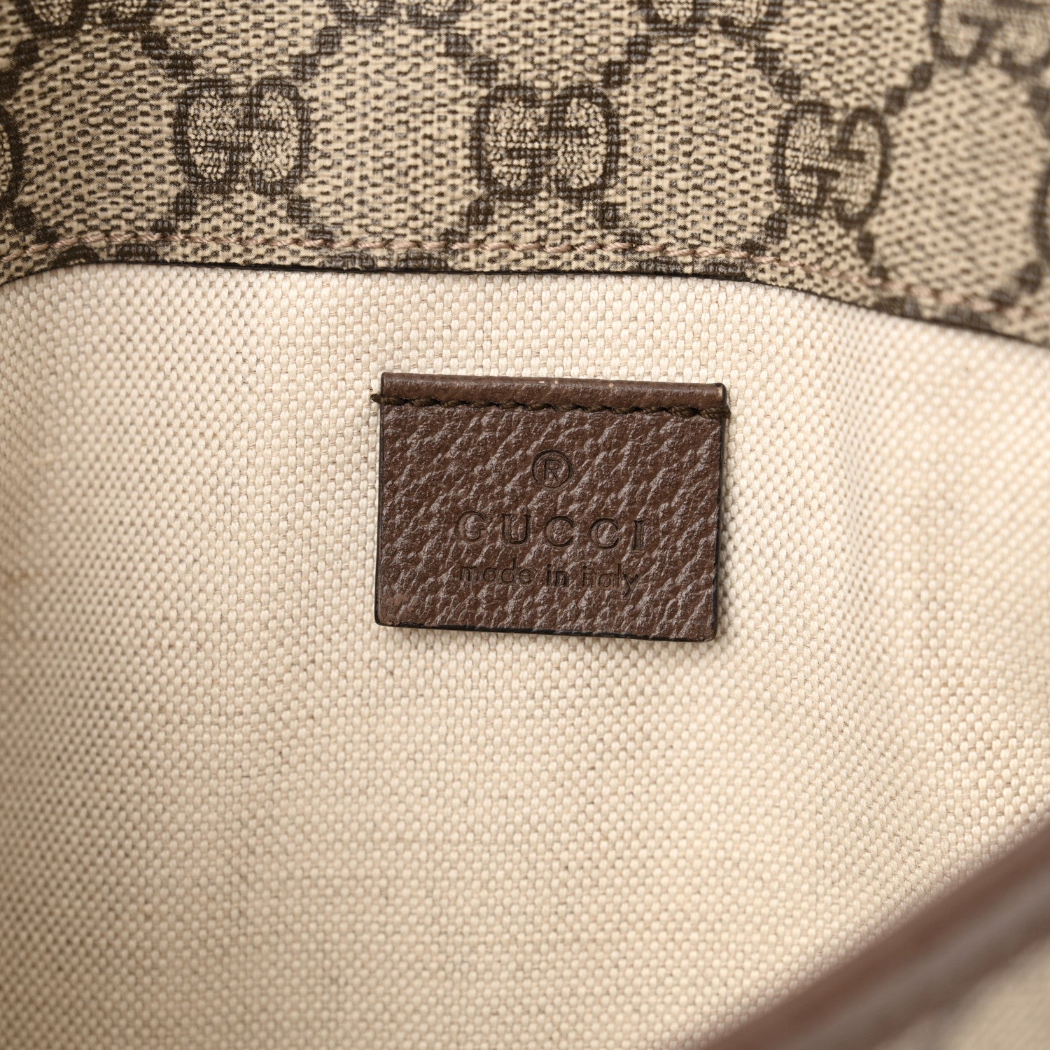 Gucci GG Supreme Monogram Neo Vintage Web Belt Bag Brown 6 of 12