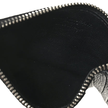 Saint Laurent Grained Calfskin 5 Fragments Zip Pouch Card Holder Black 5 of 6
