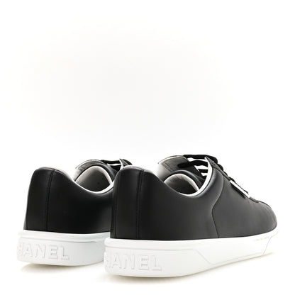 Chanel Calfskin CC Womens Sneakers 40 Black 5 of 8