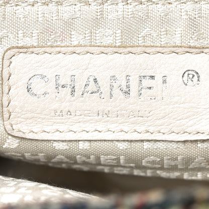 Chanel Tweed Lambskin Flap Blue Red 6 of 11