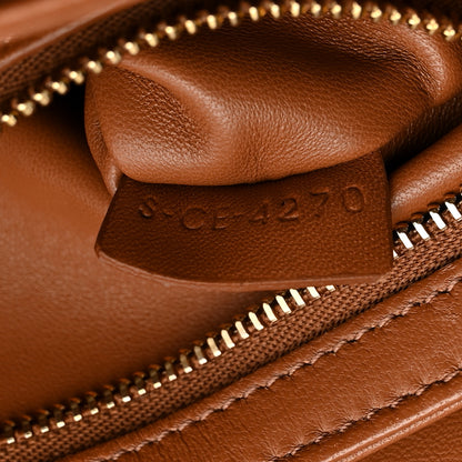 Celine Calfskin Triomphe Canvas Teen Triomphe Bag Tan 7 of 12