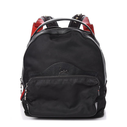 Christian Louboutin Nylon Calfskin Small Backloubi Backpack Black 1 of 10