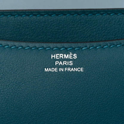 Hermes Swift Constance Verso 18 Colvert Bleu Lin 6 of 12
