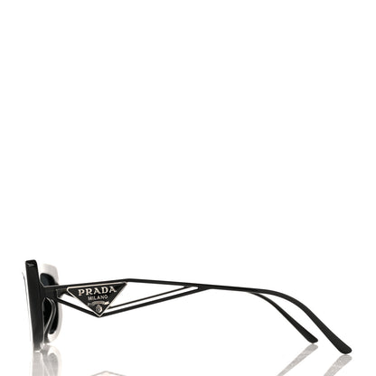 Prada Acetate Sunglasses SPR 14Y Black Slate Gray 3 of 8