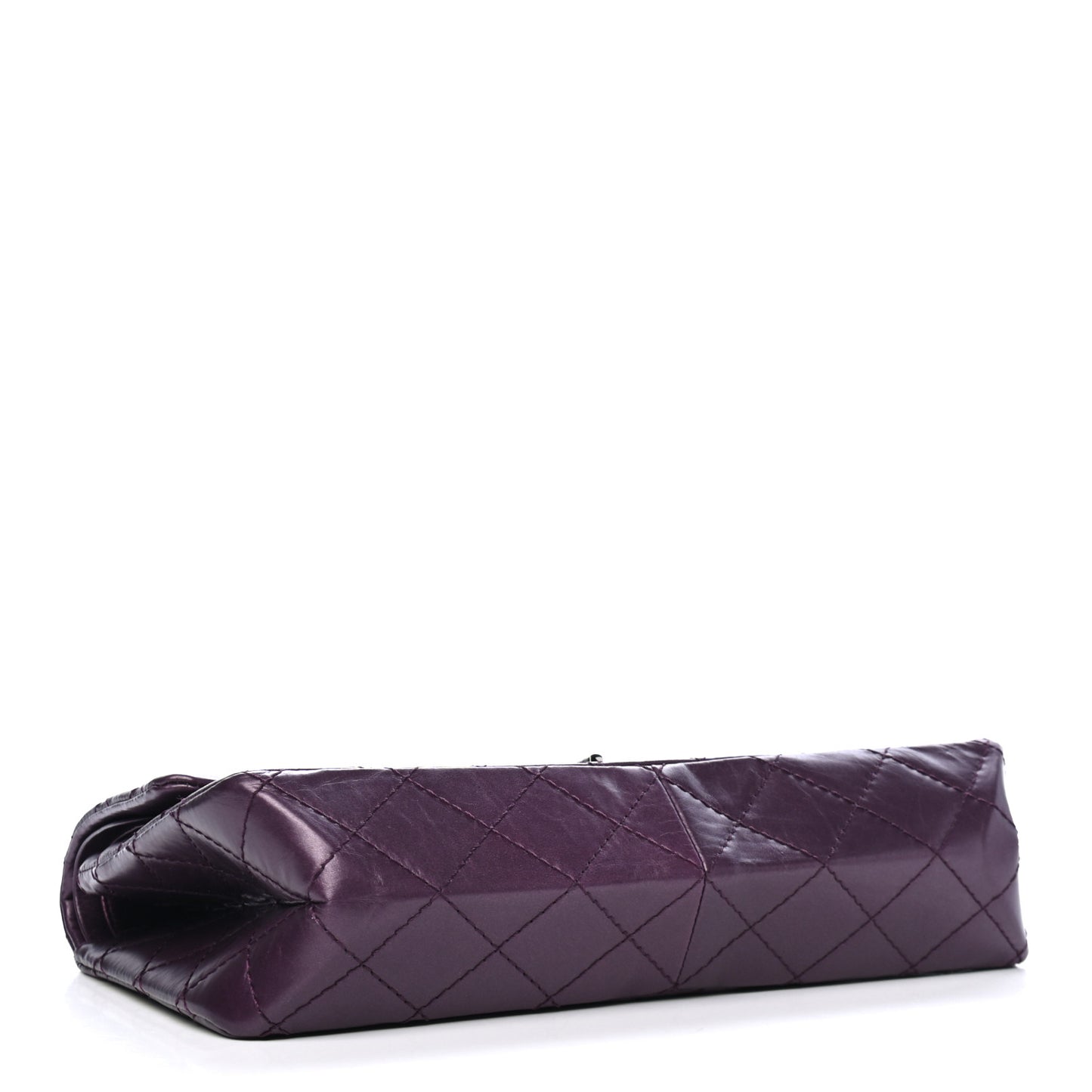 Metallic Aged Calfskin Quilted 2.55 Reissue 226 Flap Purple