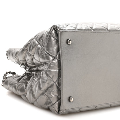 Chanel Metallic Calfskin Small Chain Me Tote Silver 9 of 11