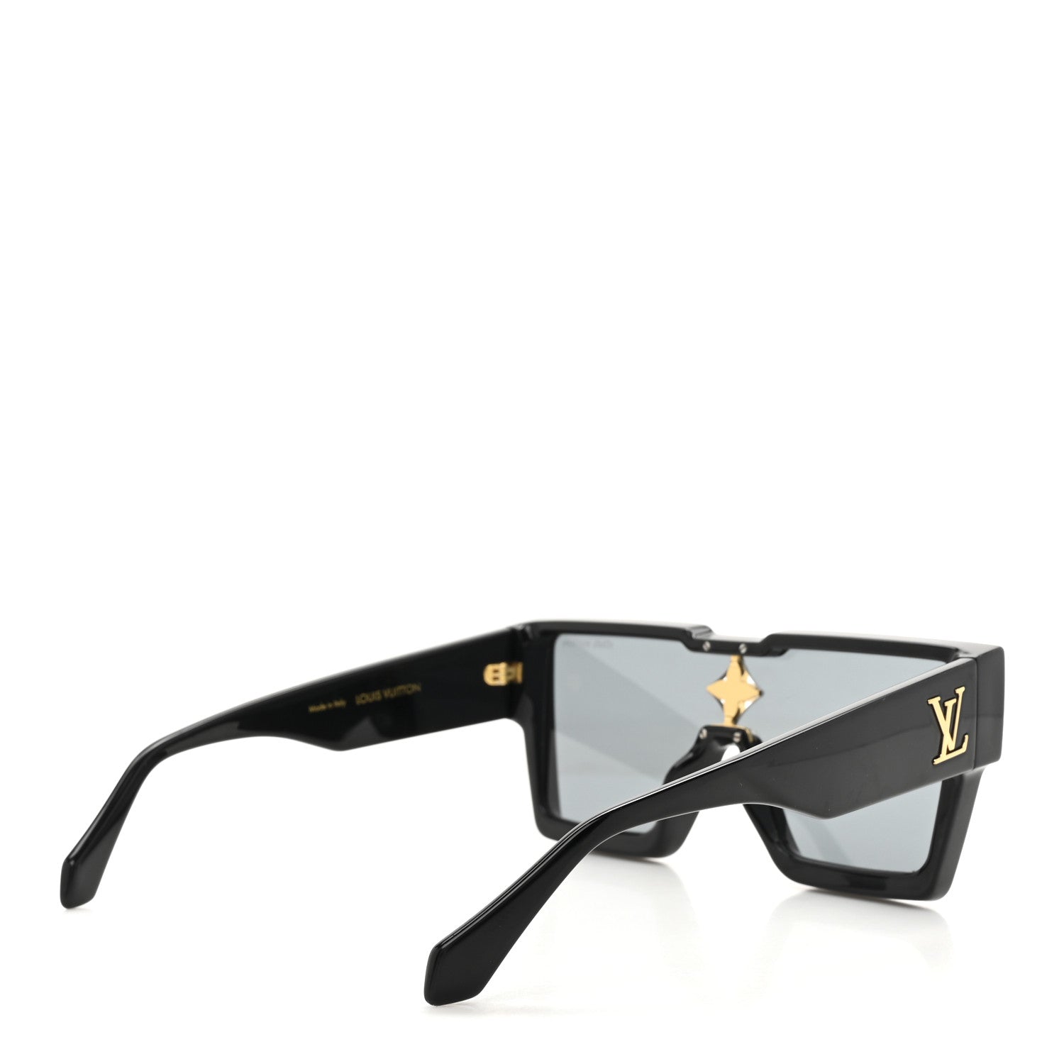 Louis Vuitton Acetate Swarovski Crystal Cyclone Sunglasses Z1578E Black 4 of 8