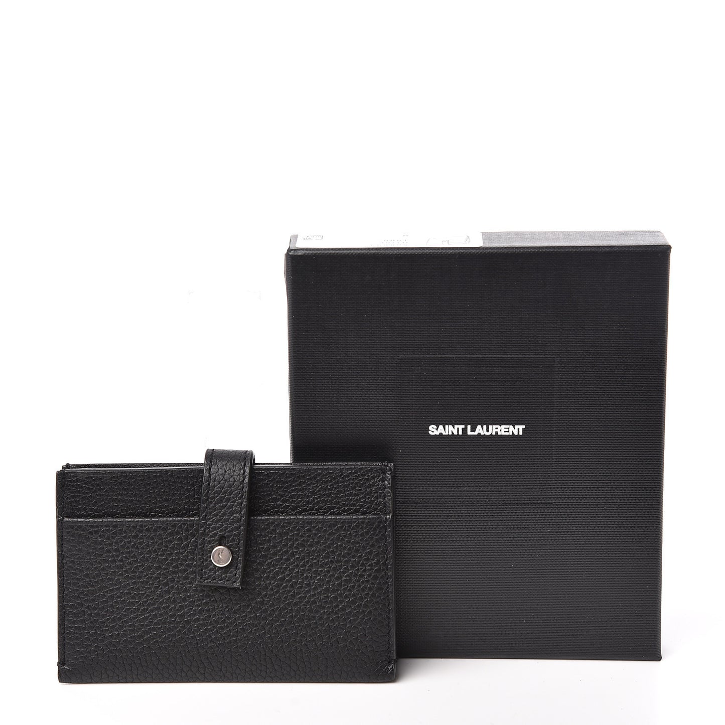 Grained Calfskin Sac De Jour Souple Card Case Black