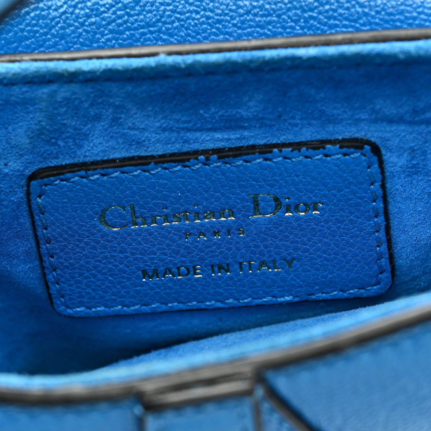 Christian Dior Micro Saddle Bag With Strap Blue 7 of 9