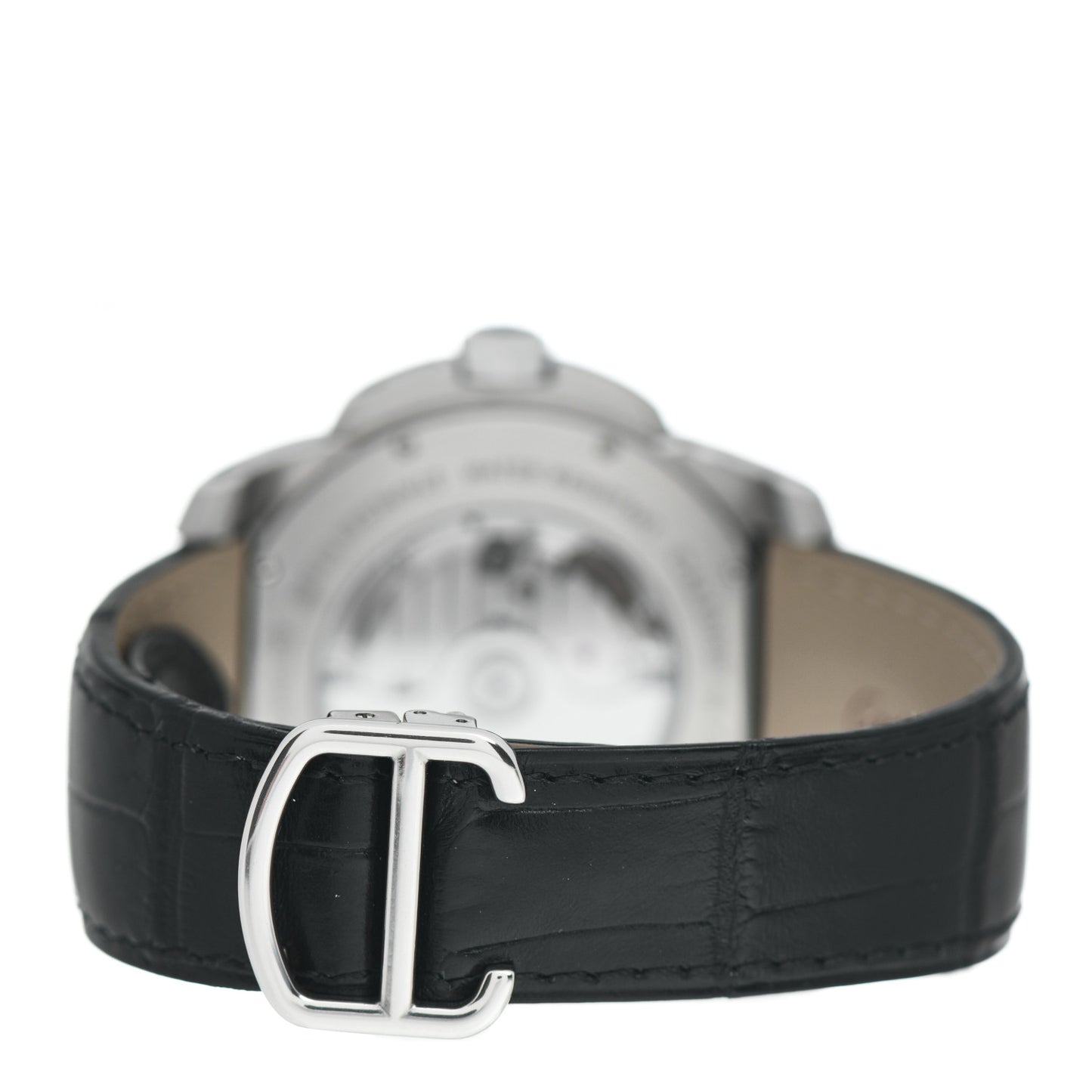 Stainless Steel Alligator 42mm Calibre de Cartier Automatic Watch