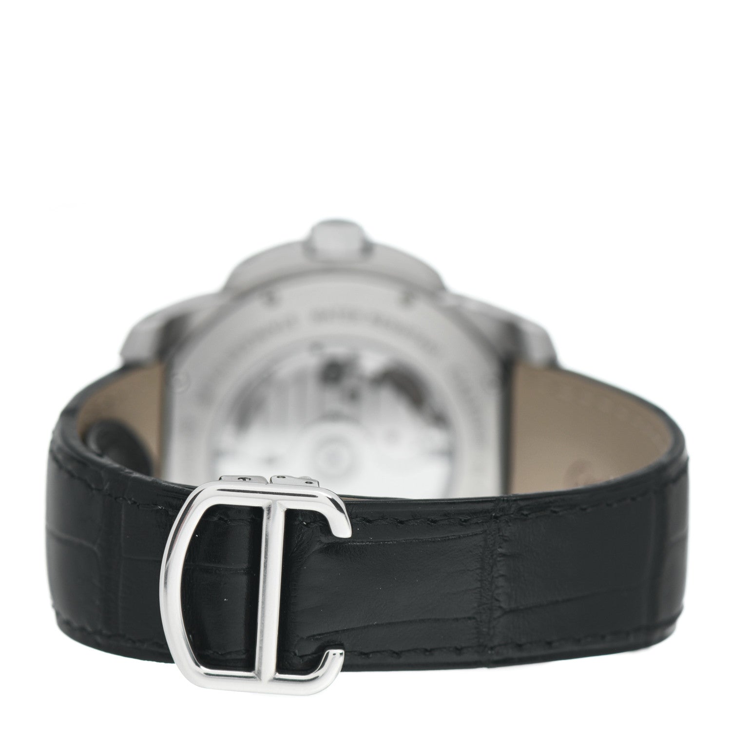 Cartier Stainless Steel Alligator 42mm Calibre de Cartier Automatic Watch 3 of 5