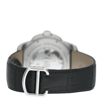 Cartier Stainless Steel Alligator 42mm Calibre de Cartier Automatic Watch 3 of 5