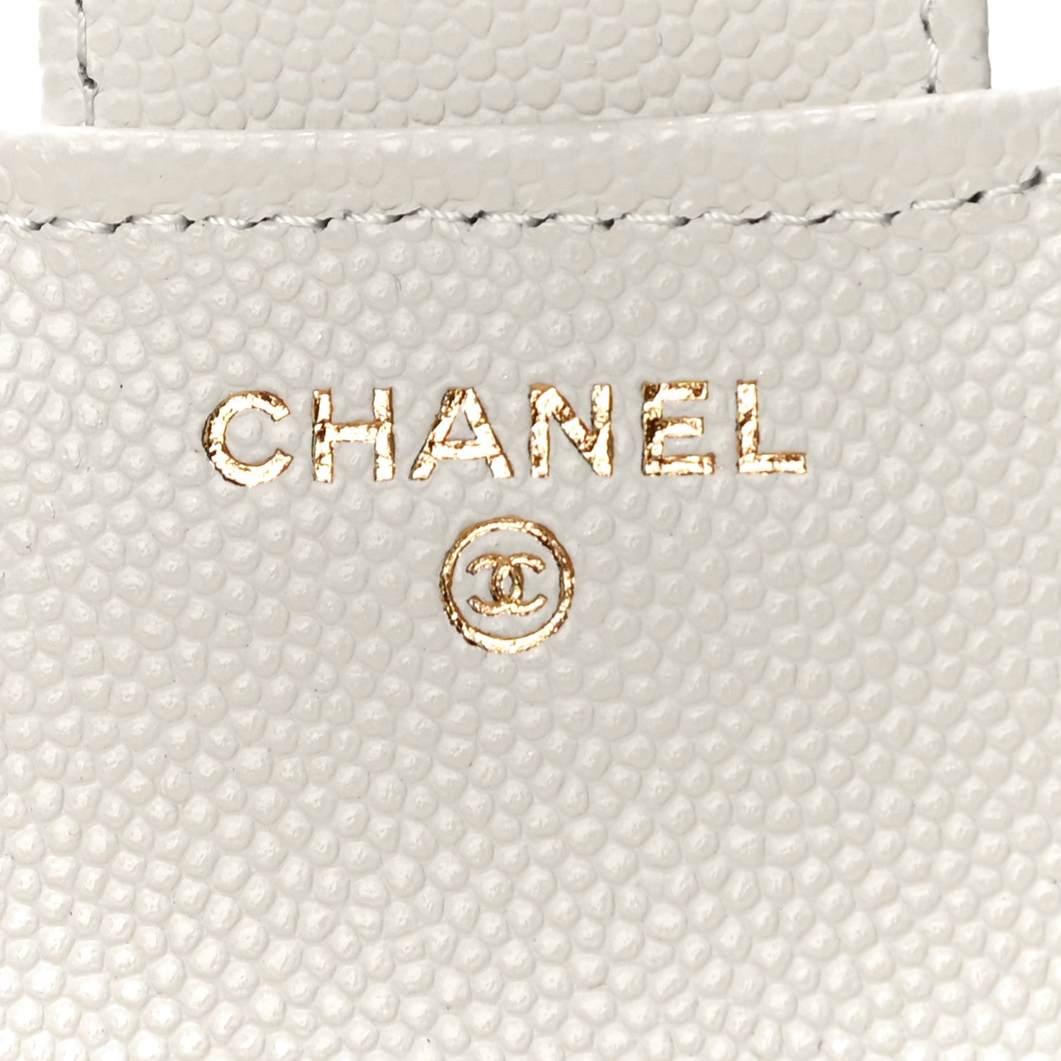 Chanel Caviar Quilted Compact Flap Wallet White 6 of 12