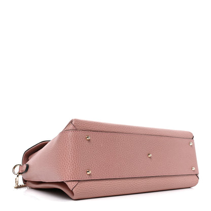 Gucci Dollar Calfskin Medium Interlocking G Top Handle Shoulder Bag Soft Pink 4 of 10