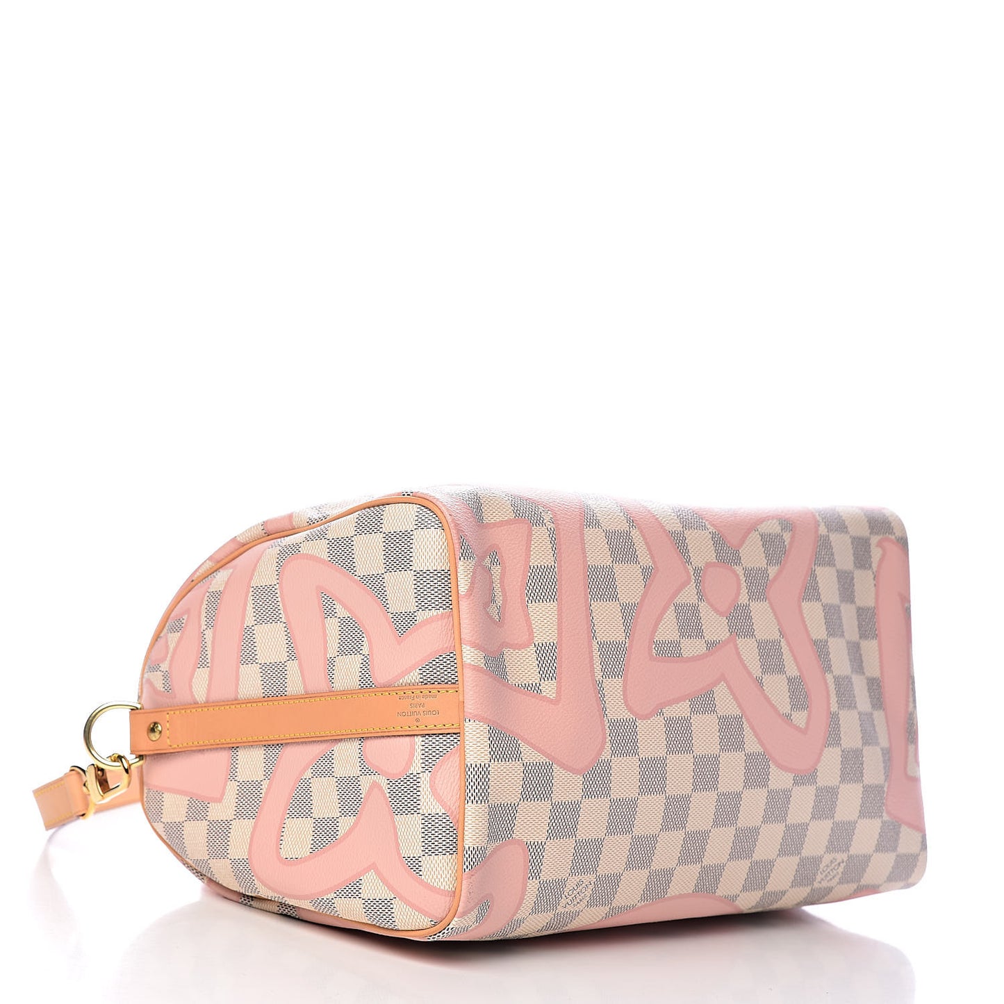 Damier Azur Tahitienne Speedy Bandouliere 30 Rose Ballerine