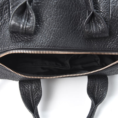 Alexander Wang Pebbled Lambskin Rocco Black Rose Gold Hardware 4 of 9