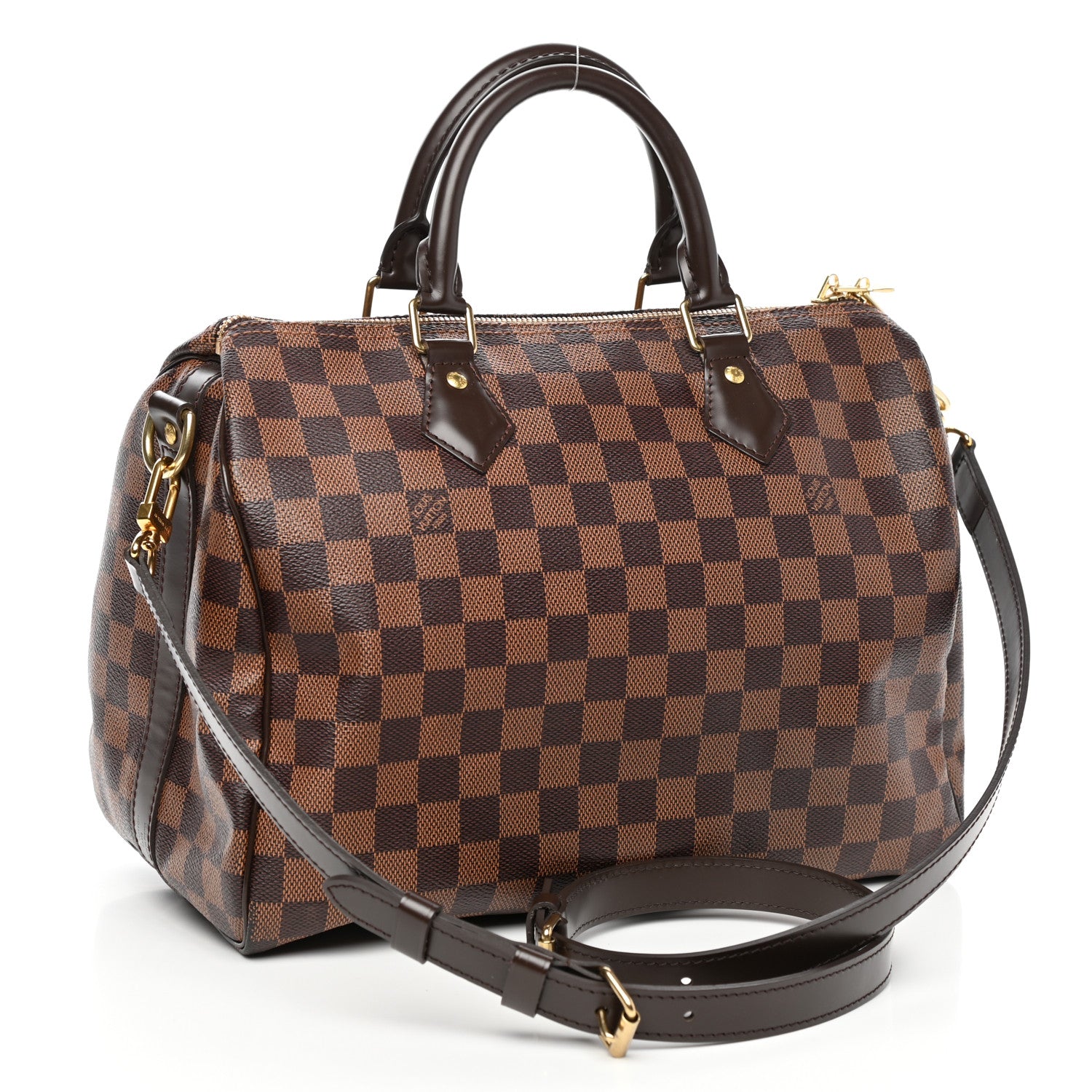 Louis Vuitton Damier Ebene Speedy Bandouliere 30 3 of 10