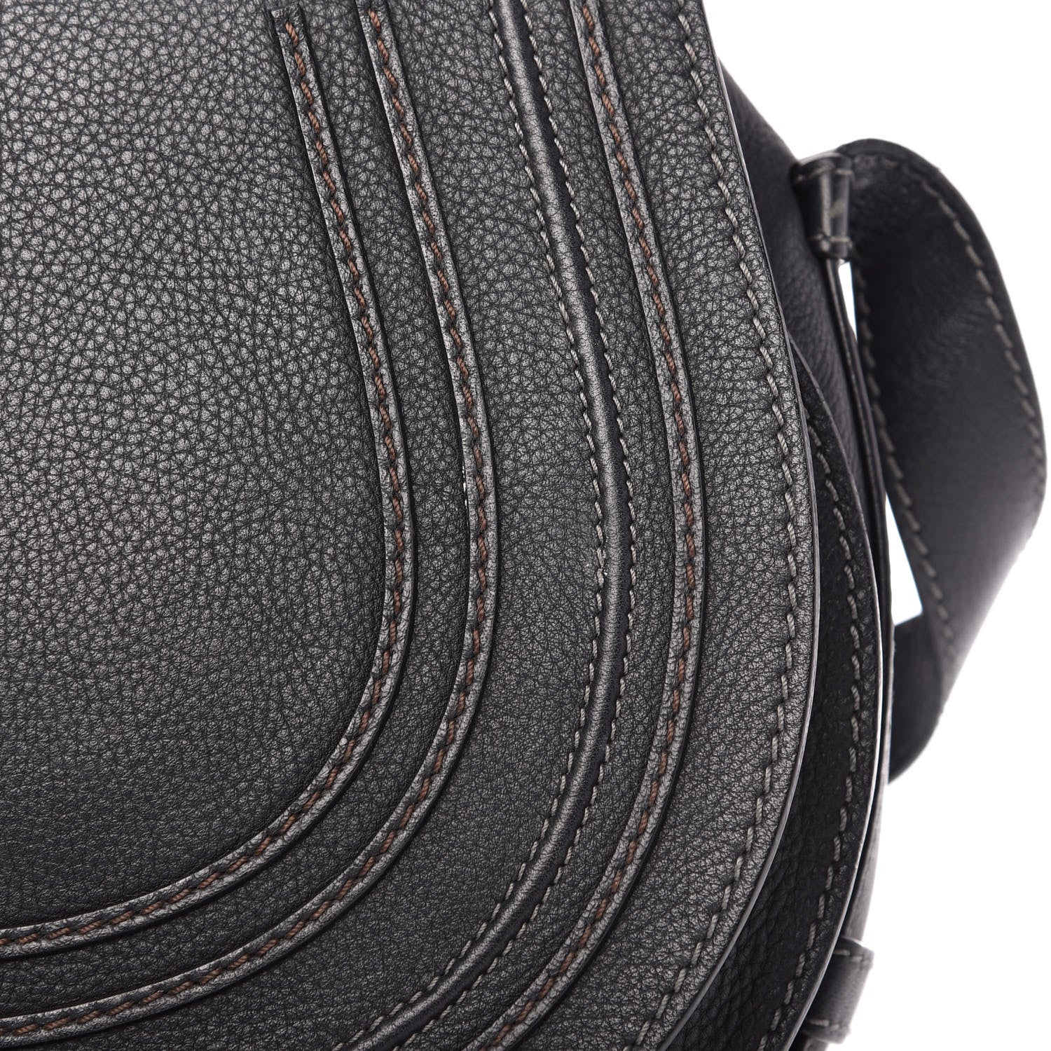 Chloe Calfskin Medium Marcie Round Crossbody Bag Black 11 of 12
