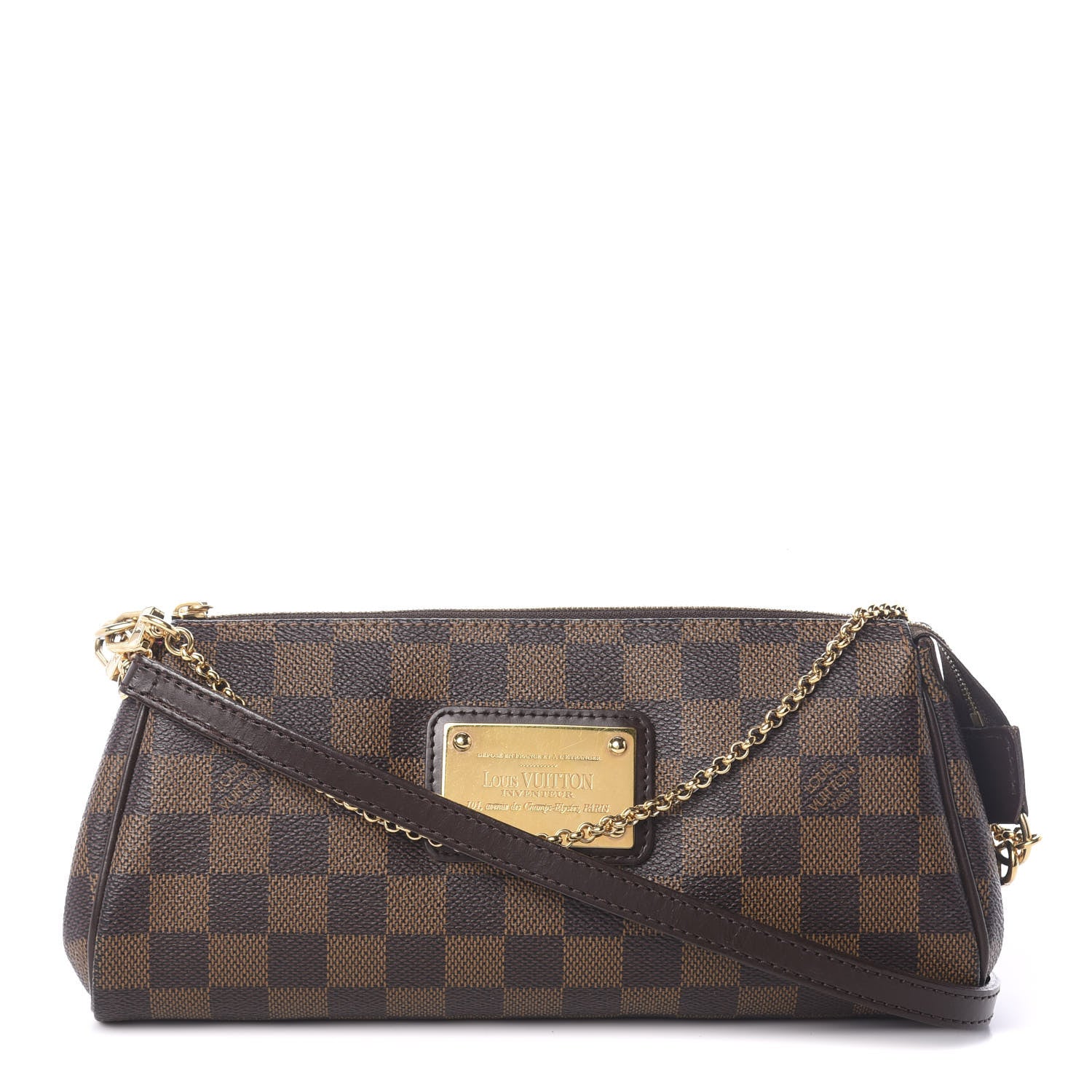 Louis Vuitton Damier Ebene Eva Clutch 1 of 11