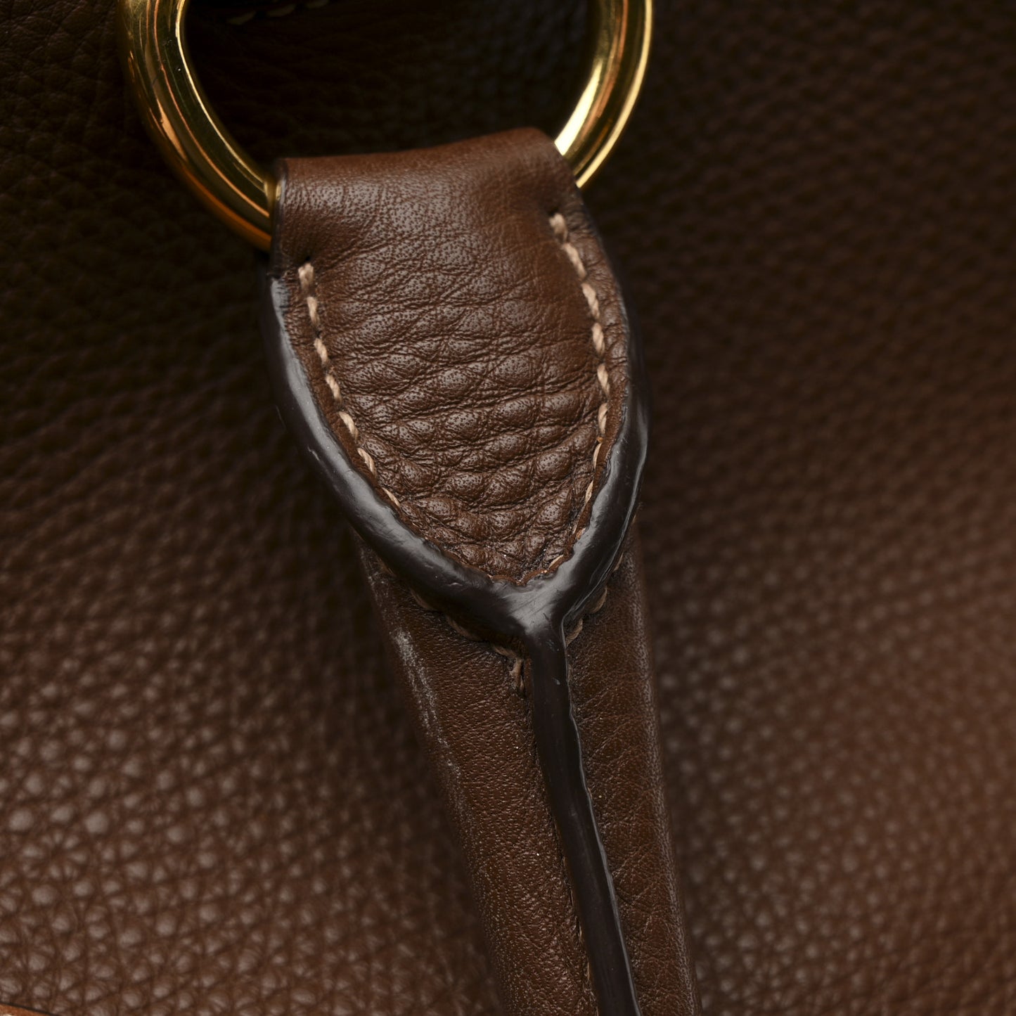 Vitello Daino Shopping Tote Bruciato