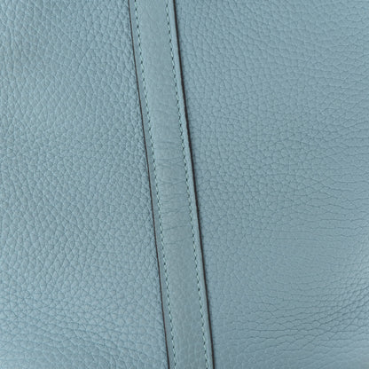 Hermes Taurillon Clemence Picotin Lock 18 PM Bleu Atoll 11 of 16