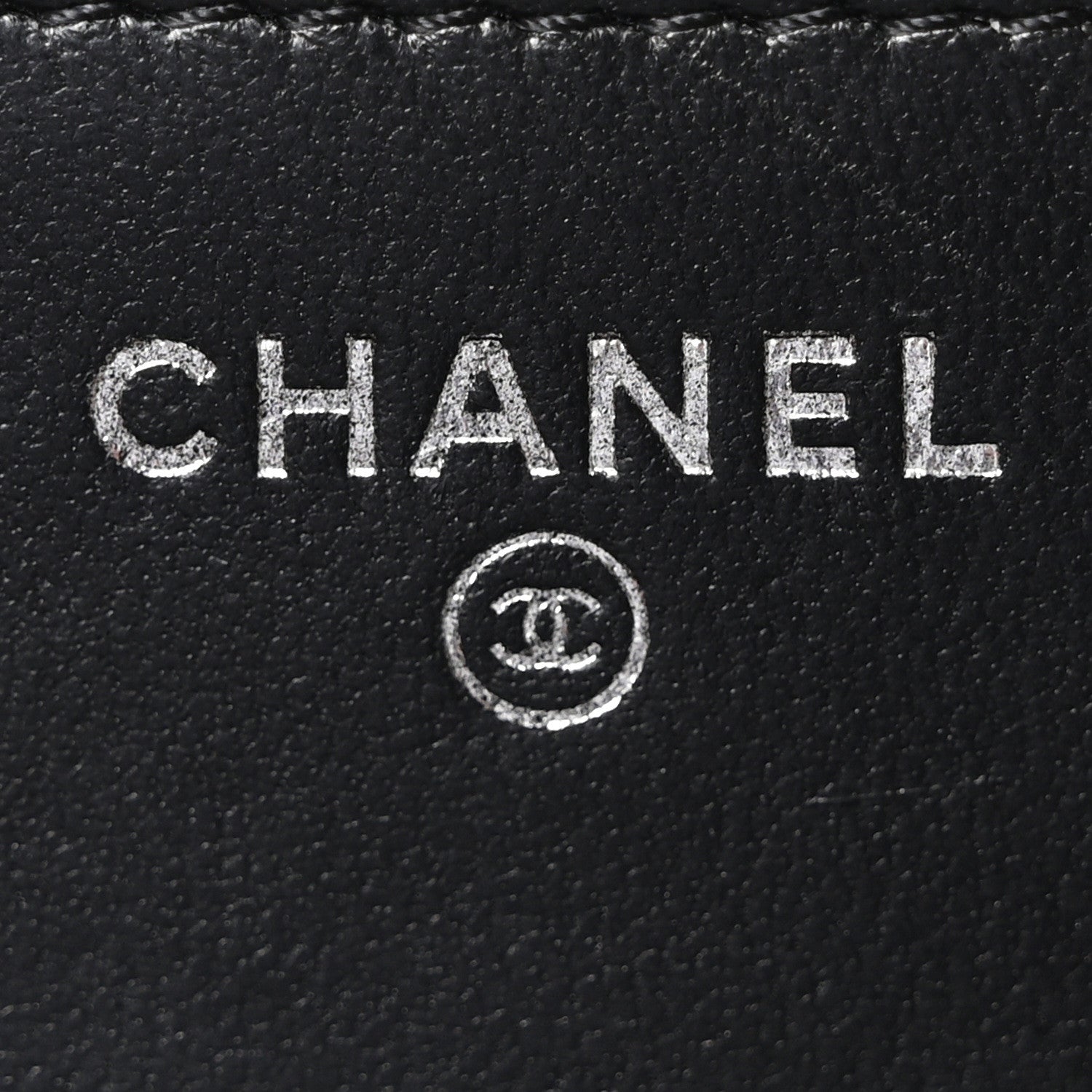 Chanel Lambskin Chevron Quilted Studded Wallet On Chain WOC Black 6 of 11