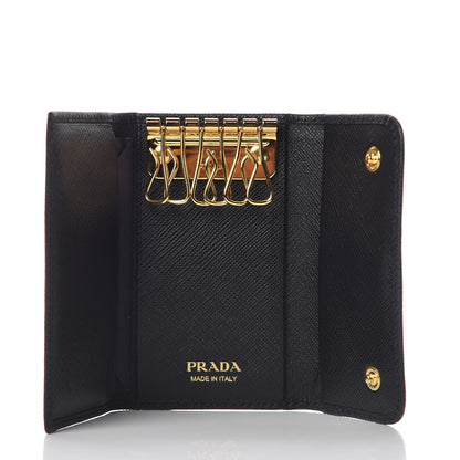 Prada Saffiano Metal 6 Key Holder Black 5 of 8