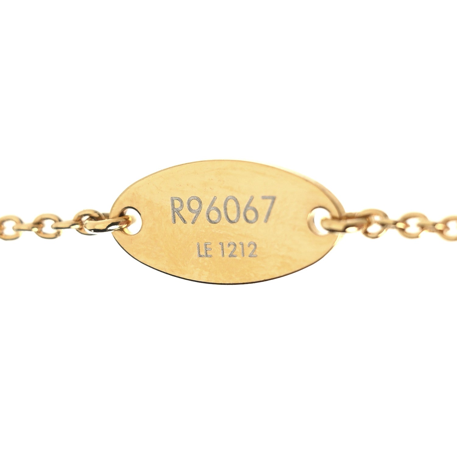 Louis Vuitton Metal Louisette Necklace Gold 6 of 6